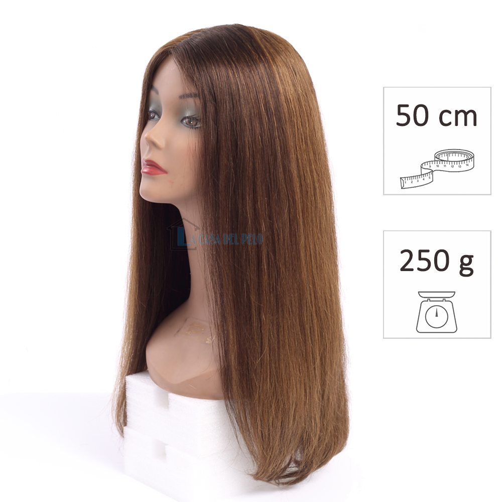 acuerdo función metodología Peluca de pelo natural Lisas. #1C/04 Largo:50cm Peso:250g